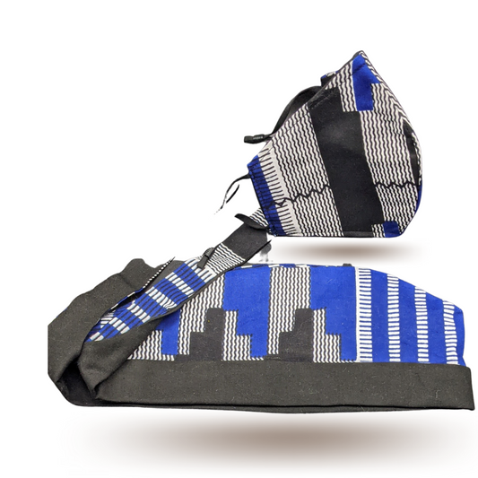 Blue Kente(Cotton-lined)