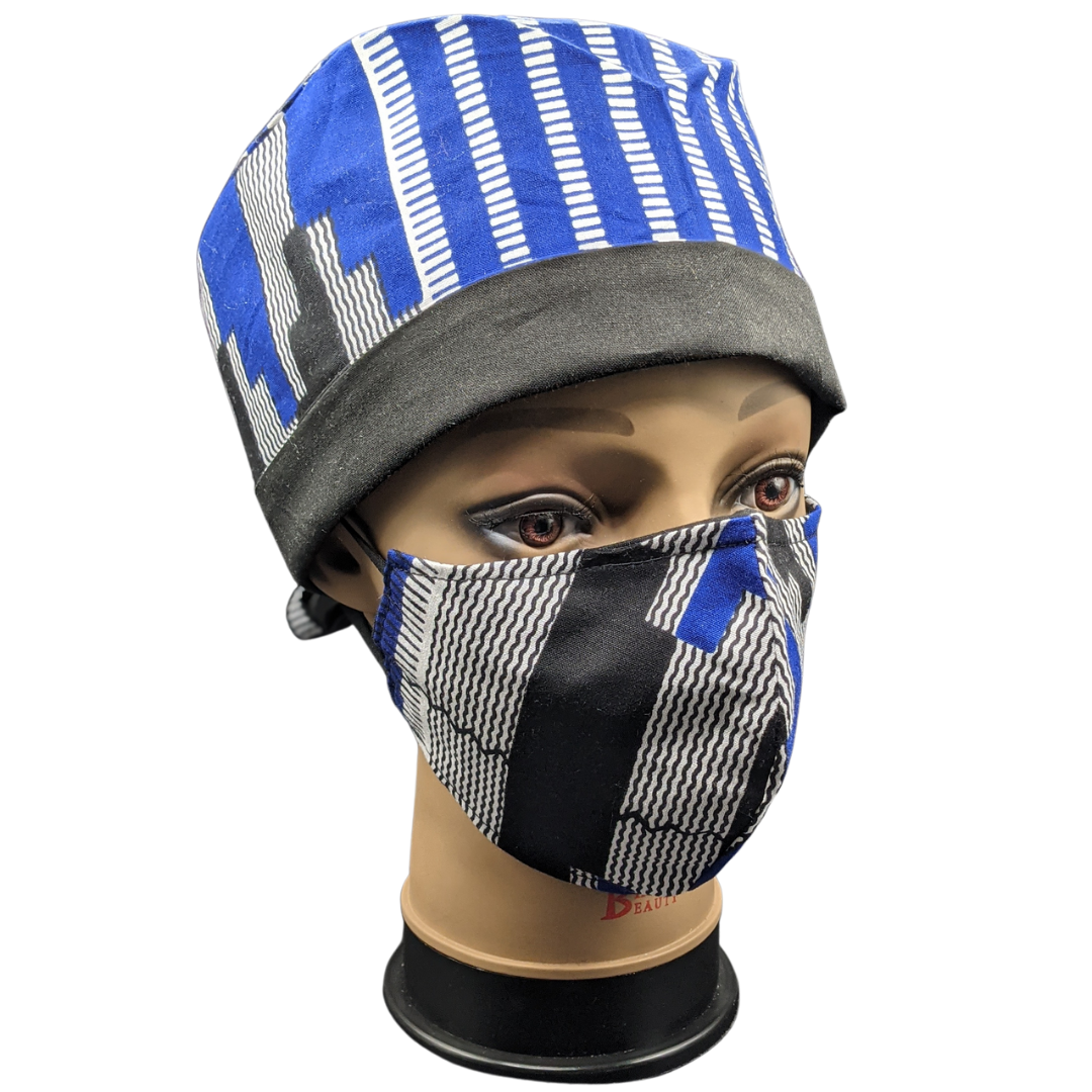 Blue Kente(Cotton-lined)
