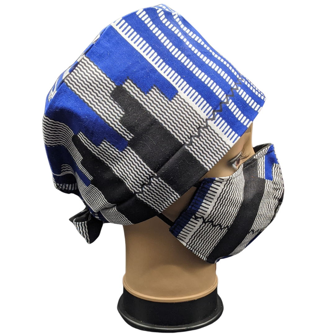 Blue Kente(Cotton-lined)