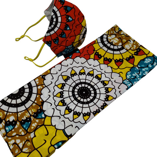 Sunflower Pinwheel Head Wrap