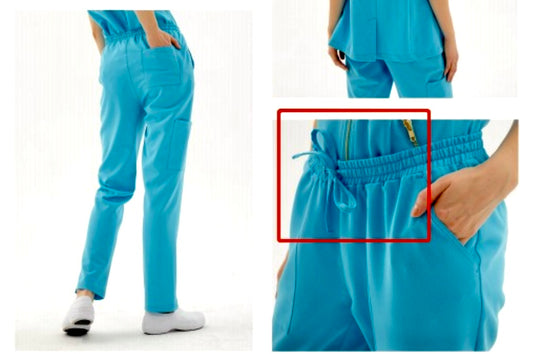 “Split Hem” Straight Leg Scrub Pants
